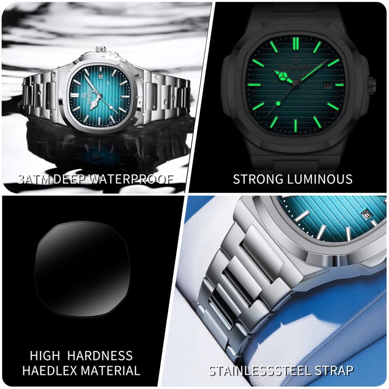 Luxury Military Watch: Waterproof Elegance™