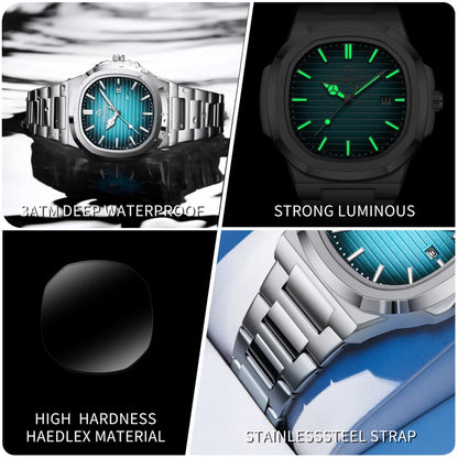Luxury Military Watch: Waterproof Elegance™